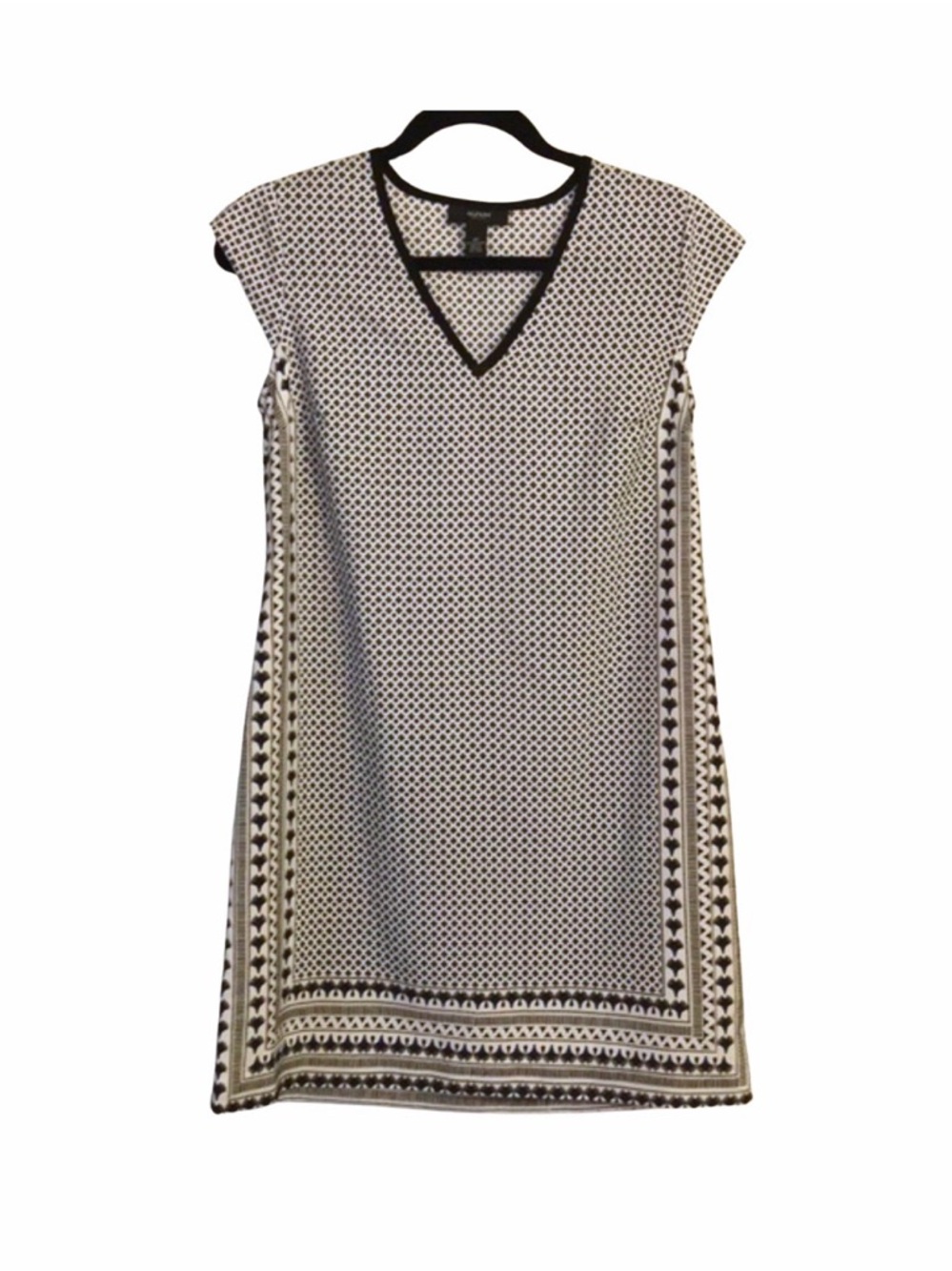 Alfani A-Line Geo Print Dress